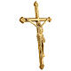 Crocifisso ottone dorato da muro 45x30 s3
