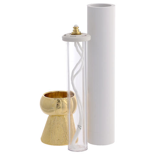 Pair of candle holders with faux candles, 26.5 cm 4