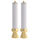 Pair of candle holders with faux candles, 26.5 cm s1
