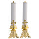 Pair of candle holders with fake candles, 12 in s1
