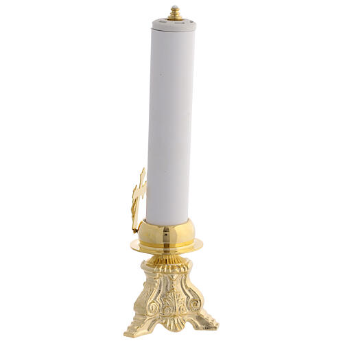 Par de candelabros velas falsas 30 cm 3