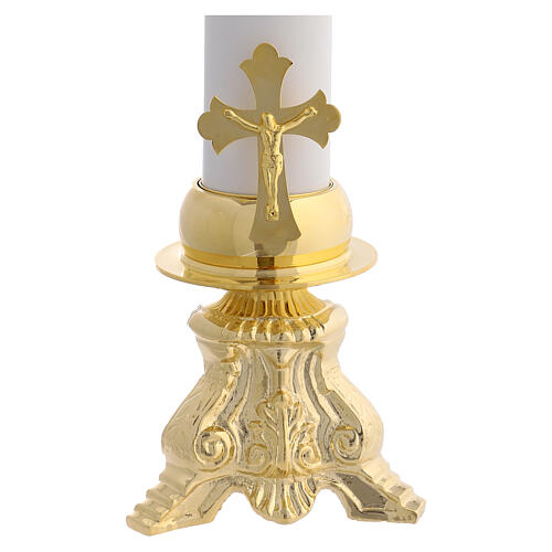 Coppia candelieri candele finte  30 cm 2