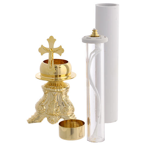 Pair of candle holders with faux candles, 30.5 cm 6