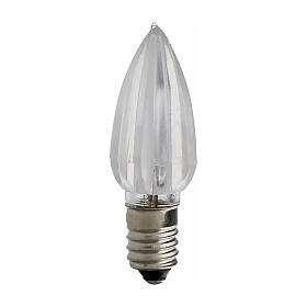 Ampoule de rechange pour chandelier votif flamme E10 LED blanc chaud