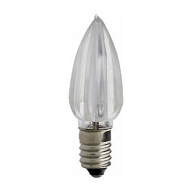 Ampoule de rechange chandelier votif flamme E10 LED couleur ambre