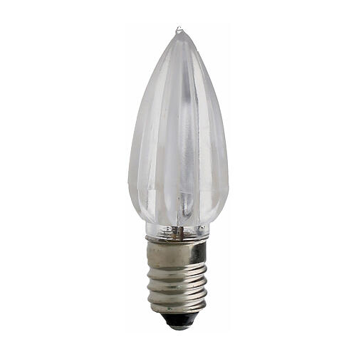 Lampadina effetto fiamma ricambio per candelieri votivi ambra E10 1