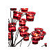 Candelabro per porta lumini albero 130cm s5