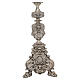 Croce stile barocco fusione in bronzo finitura argentata 70 cm s3