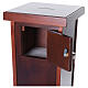 Porta offerte in legno scuro per chiesa 80x30x30 cm s2