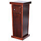 Porta offerte in legno scuro per chiesa 80x30x30 cm s3