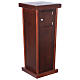 Porta offerte in legno scuro per chiesa 80x30x30 cm s5