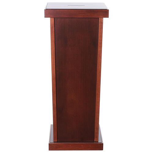 Dark wood donation box for churches, 80x30x30 cm 8