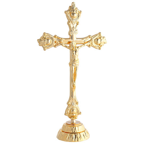 Cruz de altar de latón 37 cm 1