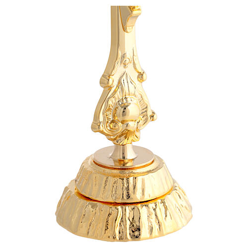 Cruz de altar de latón 37 cm 4