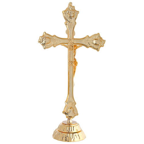 Croce per altare in ottone 37 cm 5