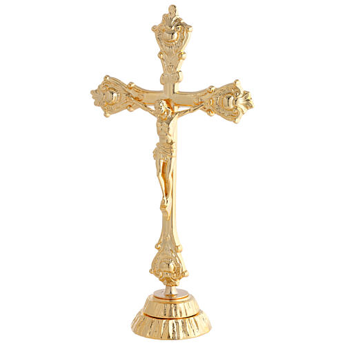 Cruz de altar em latão 37 cm 3