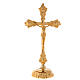 Croce su candeliere 35 cm corpo rilievo s1