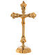 Croce su candeliere 35 cm corpo rilievo s3