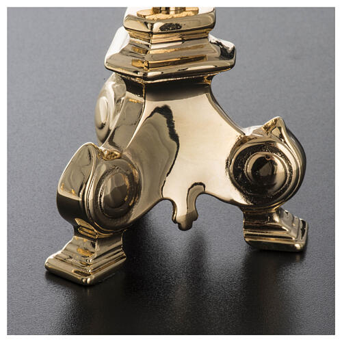 Croix d'autel style baroque 30 cm laiton doré 4