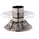 Conjunto altar estilo barroco latón niquelado 35 cm s3