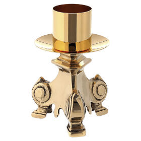 Candelabro altar estilo rococó diâm. 4 cm latão