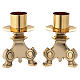 Altar Candle Holder Rococo Style with 4 cm Brass Socket s2