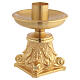 Altar Candle Holder Baroque Style, Gilded Brass, 40 mm socket s1