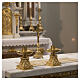 Altar Candle Holder Baroque Style, Gilded Brass, 40 mm socket s2
