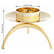 Altar candlestick in Orthodox style, gold finish, diam. 3 in s2