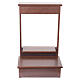 Prie-dieu in walnut finish with drawer, 34x20x18 in s3
