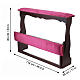 Inginocchiatoio per sposi pieghevole in legno con velluto bordeaux 85x120x45 cm s6