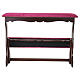 Inginocchiatoio per sposi pieghevole in legno con velluto bordeaux 85x120x45 cm s8