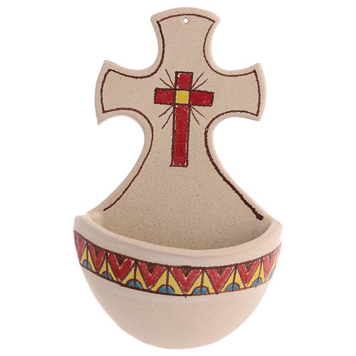 Pila cruz cerámica 2