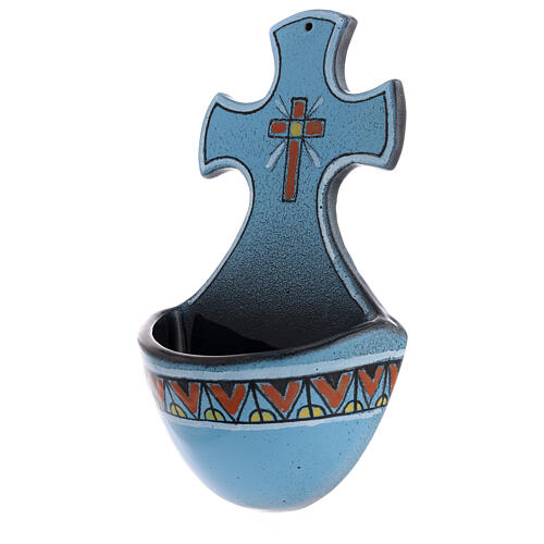 Pila cruz cerámica 9