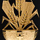 Golden Holy Water font with ears of wheat s5