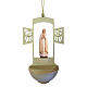 Holy Water font in carved wood, Our Lady of Fatima s1