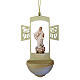 Acquasantiera Madonna Medjugorje legno dipinto s1