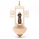 Holy Water font in painted wood, Padre Pio of Pietralcina s1