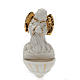 Holy Water font in white porcelain with Angel s1