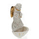 Holy Water font in white porcelain with Angel s3