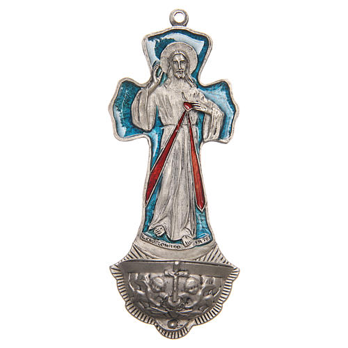 Holy water font Cross Divine Mercy 1