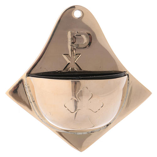 Wall holy water font with Chi-Rho symbol 4 in 1