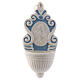 Deruta ceramic stoup similar to a fountain with an icon of Mary and Baby Jesus 12x6x2 cm s1