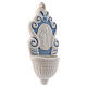 Deruta ceramic stoup similar to a fountain with an icon of Mary and Baby Jesus 12x6x2 cm s2