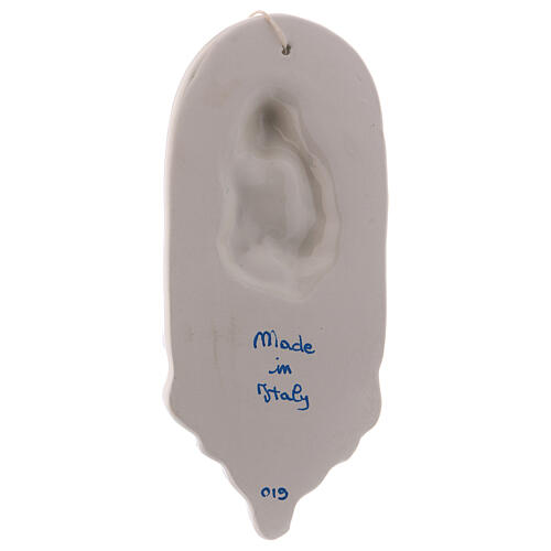 Kropielnica Matka Boża z Dzieciątkiem - 18 cm, terakota Deruta 3