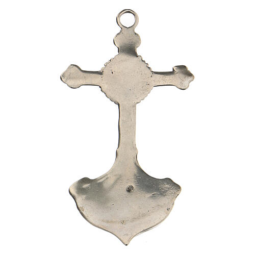 Holy water font cross in 800 silver 2