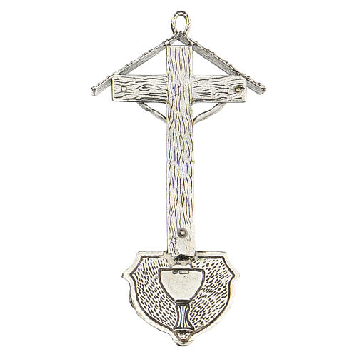 Holy water font cross with beams in 800 silver 2
