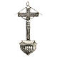 Holy water font cross with beams in 800 silver s1