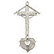 Holy water font cross with beams in 800 silver s2