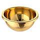 Gold plated brass Holy water font with latin cross 12 in s6